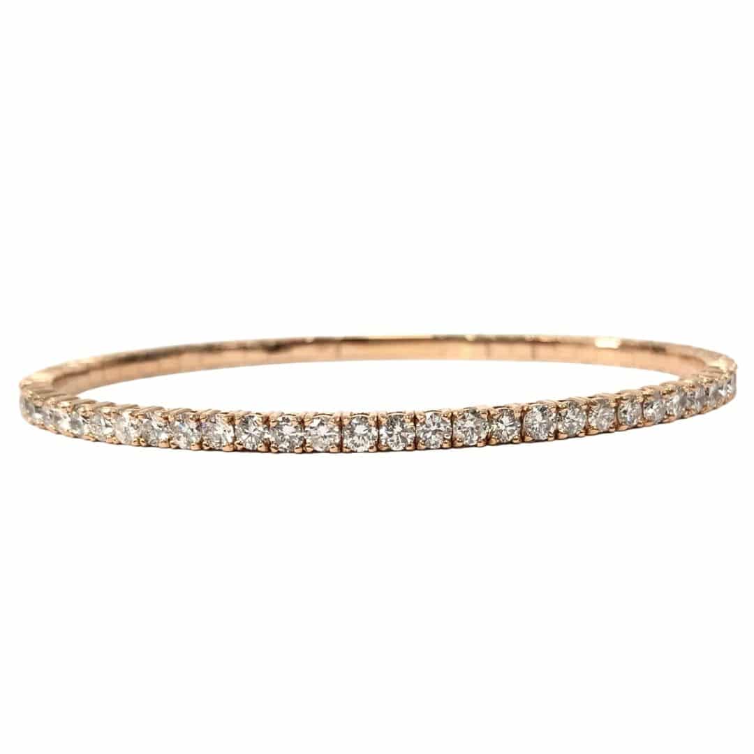 14KR Diamond Bangle Bracelet